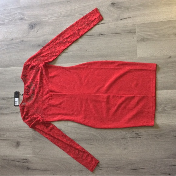 Red Lace Dress - Picture 2 of 3